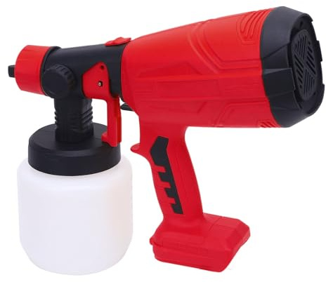 Fabater Battery -operated Spray Gun 800 Ml of Electrical Lacquer Spray with 4 Nozzles for Versatile Furniture Painting in Remote Areas