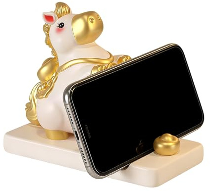 Supporto per telefono cellulare, decorazione per cellulare a forma di cavallo, per ragazze, adolescenti, bambini, donne, tablet, casa, ufficio, toeletta, calza di Natale