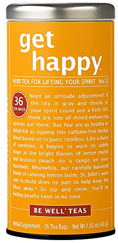 The Republic of Tea Get Happy – No. 13 Lifting your Spirits Tea, No Caffeine, 36 Tea Bags