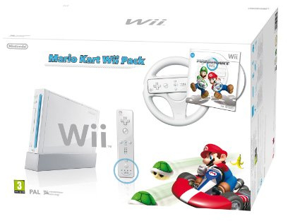 Nintendo Wii Mario Kart Pack Bianco Wi-Fi