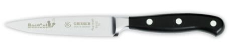 Giesser Messer BestCut X55 Officemesser schwarz 10 cm Klingenlänge - Profimesser Gemüsemesser Obstmesser Herstellernr. 8640 10