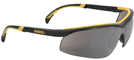 Dewalt DPG55-6C Dual Comfort Silver Mirror High Performance Protective Safety Glasses with Dual-Injected Rubber Frame and Temples by DEWALT