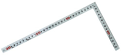 Shinwa Sokutei 10286 Curve Scale, Thick Back, Square Point, JIS Silver, 11.8 inches (30 cm)