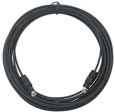 Pxyelec Cable Toslink SPDIF negro 8M para audio digital de fibra óptica para cine en casa, televisión digital y otros dispositivos de audio digital