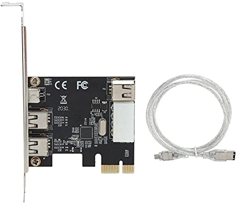 Tarjeta de Captura PCI-E de 3 Puertos 1394 Conversión de Interfaz Adaptador de Video HD Controlador Tarjeta PCIE FireWire para Win Me/Win 2000 / Windows XP/Vista / WIN7 / WIN8 / WIN10