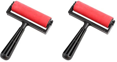 Ciieeo 2pcs Printmaking Rubber Roller for Crafting for Stamping Projects and Detail Work Materials
