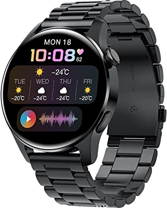 Android Smart Watch for Men Smart Watches for Women Smartwatch with Call Function Call and Text Wristband Bluetooth Calling Play Music Take Pictures Step Counting (black2)
