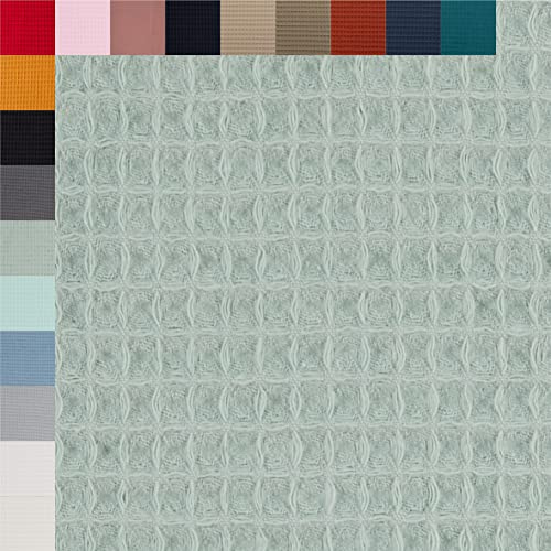 Swafing Nelson Waffelpiqué unifarben Coupon (smaragd, 0,5m) - 18
