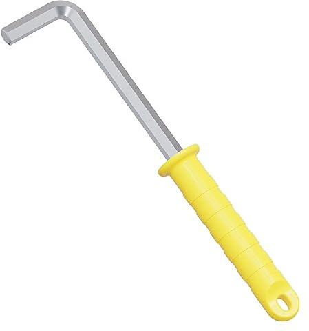 FOCMKEAS 14 mm Hex Key Allen Wrench, Internal Hexagonal Wrench, L Shaped Long Arm CR-V Repairing Tool with Plastic Handle