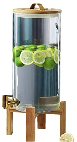Jarra de agua de vidrio de gran capacidad de 5L/8L/11L, tanque de agua fría, dispensador de bebidas de limonada, cubo para beber doméstico,B-11L
