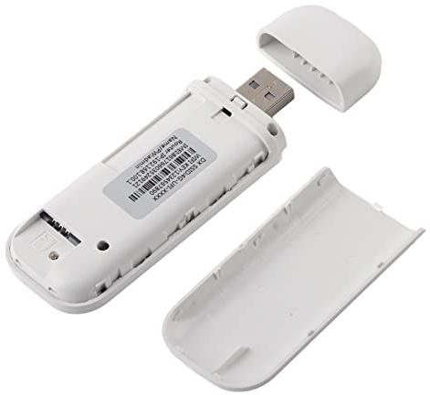 Heayzoki 4G LTE USB Modem Network Adapter, 4G LTE USB Network Adapter Hotspot Router Modem Stick, for Vista 7/10, Plug and Play, Connection Speed 100Mbps (with)