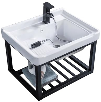 BRCYKRWY Weißes Keramik-Waschbecken Eckwaschbecken Mit Unterschrank Waschbecken Waschtisch Badezimmer Waschbecken Gäste Wc Klein 38/42 cm Eckschrank Waschbecken Bad Waschbecken Klein