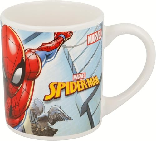 Marvel Tasse à thé en céramique Spiderman 33 cl Dimensions 9,5 x 8 cm Idée cadeau