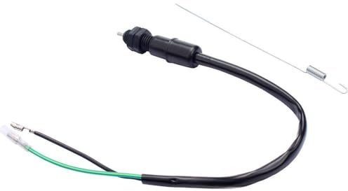 Ronyme Bremslichtschalter-Set für hinten, für Bremslichtschalter für hinten, 2-adrig, Rücklichtschalter mit Feder für Moped, Roller, Go Karts
