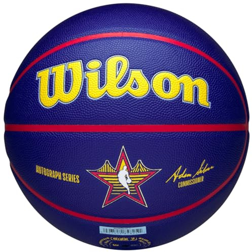 Wilson 2025 NBA All Star Auto Ball WZ4034101XB, Unisex basketballs, White, 7 EU