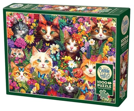 Cobble Hill 1 000 bitar pussel – blommande morrhår – provaffisch ingår
