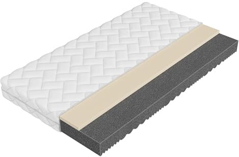 Mirjan24 Matratze Upoz 17, Schaummatratze, Höhe: 17 cm, Beidseitigematratze, Liegehärten H3, Thermoelastischer Schaumstoff, Bezug waschbar (140x200)