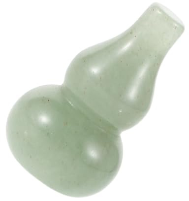 MAGICLULU Crystal Gourd Sculpture Green Aventurine Home Ornament Craft Decor for Desk Sophisticated Tabletop Decoration