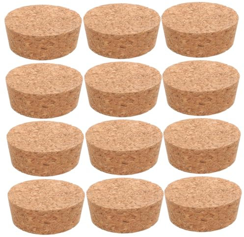 ABOOFAN 20 Piezas Tapones de Corcho para Botellas de Vino con Diseño para Sellado Hermético de Botellas de Vidrio para Vino y Bebidas Uso Diario y Festivo