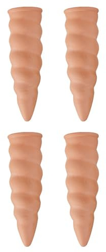 Hangsu Lot de 4 cônes d'arrosage automatique d'intérieur pour plantes Hydrospikes Systèmes d'irrigation des fleurs Arroseur rotatif en céramique