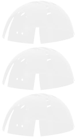Beaupretty 3pcs Safety Bump Cap Inserts with White Grid Pattern, Universal Helmet Liner for Baseball Caps, Plastic Shell Compatible Hat Shaper for Work and Outdoor Head Protection