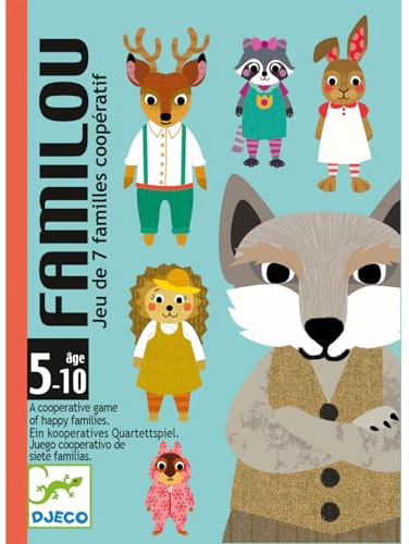 DJECO Familou Kartenspiel, Mehrfarbig