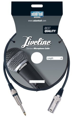 ah Cables KM6MP2MBLK Mikrofonkabel XLR male auf 6,3 mm Klinke mono 6 m