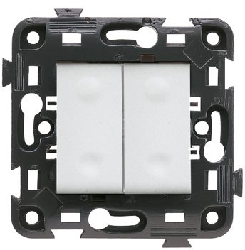 Gewiss eco60 – Doppio interruttore 250 V bianco eco60