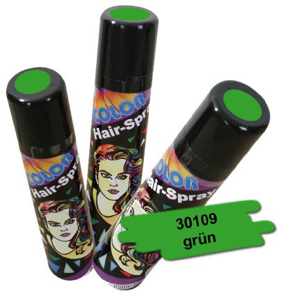 gurimo-tex gmbh FASCHING 30109 Hairspray color grün, Haarspray mit Farbe NEU/OVP