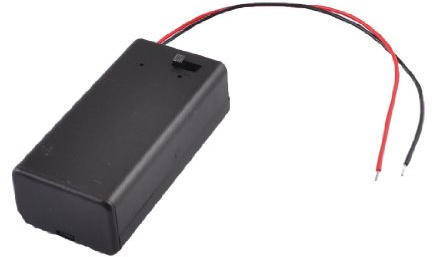 sourcing map Noir Plastique Stockage Paire SBH-9V Batteries Interrupteur Batterie Support Boîtier Boîte