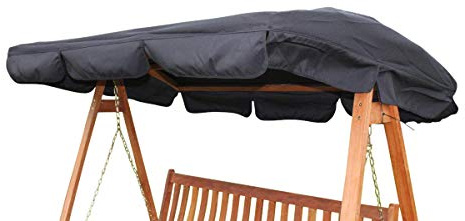 Garden Market Place Spare Canopy for a 3 Seater Garden Swing Seat or Hammock in Black -459