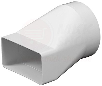 MKK Kanalverbinder 55 x 110 mm Rohrverbinder Ø 100 mm Lüftungskanal Rohr Verbinde...