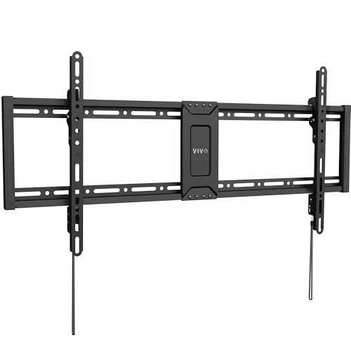 VIVO Extra Large Heavy-Duty 43 to 100 inch LCD LED Curved and Flat Panel Screen, TV Wall Mount Bracket with Max 800x400mm VESA, Black, MOUNT-VW100T | Heavy Duty Steel, Tilting TV Wall Bracket fits LCD LED Curved and Flat Panel Screens, Max VESA 800x400mm, Holds 165 lbs