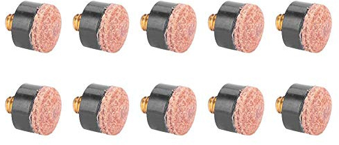 Tbest Billard Queue Spitzen für Snooker, 10 stücke Billard Snooker Pool Queue Tipps, Billard Queue Tip Pole Tip Ersatzteile Tackle Zubehör - 10mm / 11mm / 12mm / 13mm
