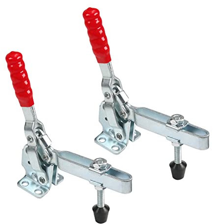 Utoolmart Hand Tool Toggle Latch Clamp GH-12132 Holding Capacity Vertical Type Toggle Clamp 227lbs Quick Release Tool 2pcs