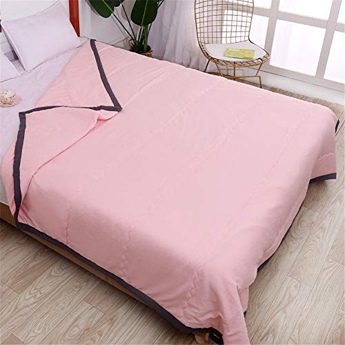 FANSU Tagesdecke Bettüberwurf Steppdecke Mikrofaser Doppelbett Einselbetten Gesteppt Bettwäsche Sofaüberwurf Wohndecke Bettdecke Stepp Gesteppter Quilt (Rosa,200x220cm)