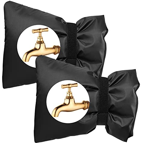 2 Pack Outdoor Tap Cover Tap Jacket Outdoor Tap Cosy Cover Outside Garden Faucet Socks for Freeze Protection