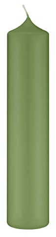 Altarkerzen (10% BW Anteil) (Bienenwachs Kerzen Green Grün 250 x Ø 100 mm, 4 Stück, Kerzen mit Dornbohrung in RAL Kerzengüte Qualität