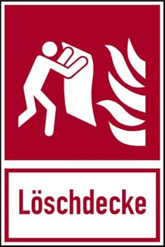 Schilder Klar 1676/92 Kombischild Löschdecke DIN EN ISO 7010, Kunststoff Langnachleuchtend, Maße 200mm x 300mm x 1.5mm