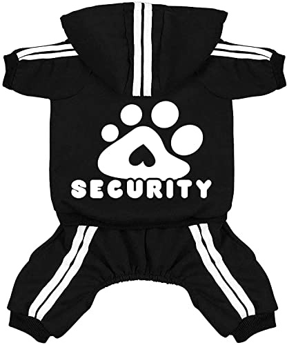 Dolahovy Hunde Hoodie Kleidung für Haustiere Weiche Herbst Winter Welpen Pullover Fleece Hundejacke Mäntel Baumwolle Hunde Outfit für Chihuahua Teddy Kleine Mittlere Hunde Katzen schwarz