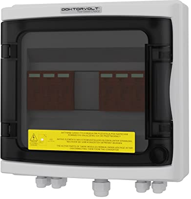 Preis-Zone Solar Anschlusskasten PV DC 1000V 2x T2 2-String 2x Überspannungsschutz Photovoltaik PV Blitzschutz Doktorvolt