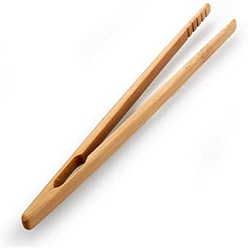 The B Toast Tongs Grille-Pain en Bois Pinces de Cuisine Pince à Fruits pour Pain grillé Fruits Pain Cornichons Artisanat Fin