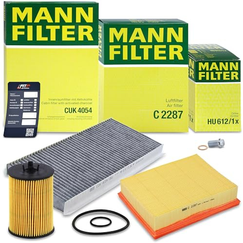 MANN-FILTER Inspektionspaket Filterset 1x Ölfilter, 1x Luftfilter, 1x | Kompatibel mit: MERCEDES-BENZ A-CLASS, B-CLASS Sports Tourer