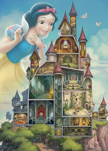 Ravensburger Puzzle 1000 Pezzi, Disney Princess: Blancaneve – Puzzle Adulti +14 anni, 70 x 50 cm, Puzzle per Adulti Castello Principesse Disney, Idee Regalo