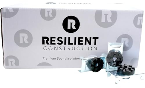 Premium Sound Isolation Clips - Pack of 100 - Ideal for Soundproofing Walls and Ceilings - Decouple Walls and Ceilings - Floating Room - Home, Office, Recording Studio, Apartments (100)