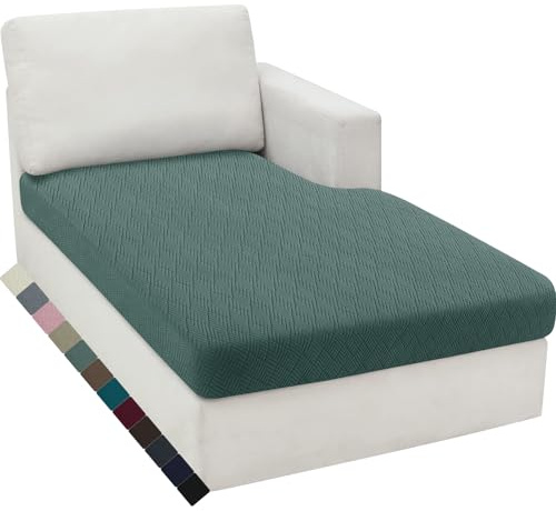 YSTELLAA Stretch Sitzkissenbezug, Sofa Sitzkissenbezug rutschfest, Elastischer Sofa Sitzkissenbezüge, Universal Sitzkissen Bezug Wohnzimmer, Sofaschoner, Chaiselongue, Bohnengrün