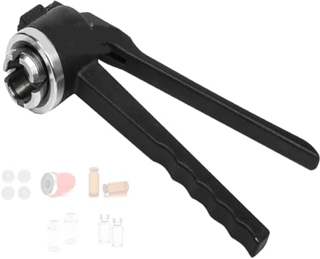 11-30 Mm Vial Manual Sealing Machine, Manual Sealing Machine, Aluminum Alloy Handle, Capping Tool, Manual Bottle Capping Machine, Used for Sealing Aluminum Plastic Flip Caps,26mm