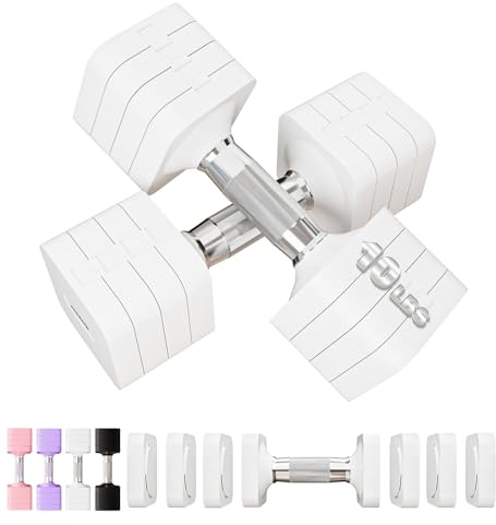 9 kg verstellbare Kurzhantel-Sets, 4-in-1-Hantel-Sets für Damen und Herren, Handgewichtsset, verstellbare Hanteln, Gewichte-Set für Zuhause, Fitnessstudio, Training, Krafttraining, Trainingsgeräte