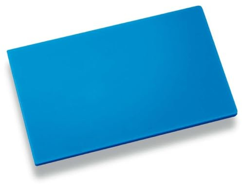 Louis Tellier - Planche à découper bleue - 60x40cm, PE HD 500, 2cm | Code HACCP : poissons, produits de la mer ; épaisseur 2cm, PE HD 500, préserve le fil ; lave-vaisselle, hygiène pro