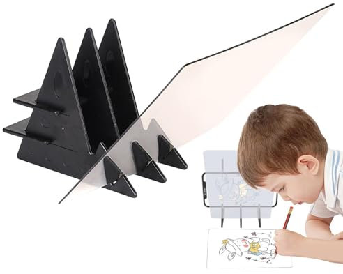 Tavolo da disegno ottico – Proiettore artistico portatile per disegnare e disegnare | 20 x 13,5 cm lavagna ottica trasparente per principianti, bambini e adulti, strumento di disegno ideale per